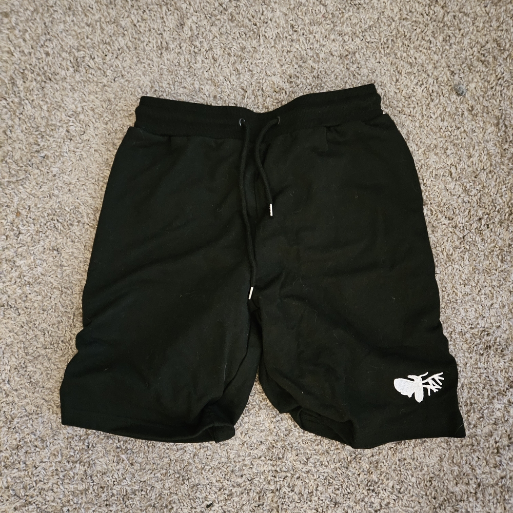 Holding Absence Band Shorts Men's Black Shorts with Logo